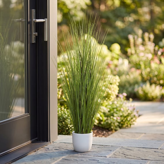 75cm Artificial Potted Onion Grass