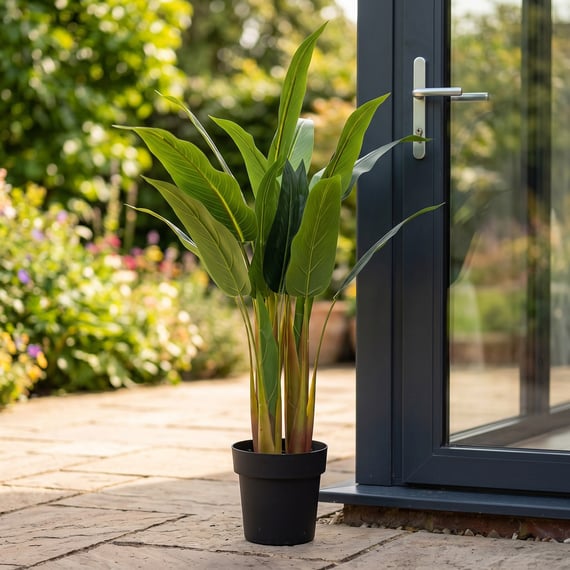 90cm Artificial Potted Aspidistra Plant