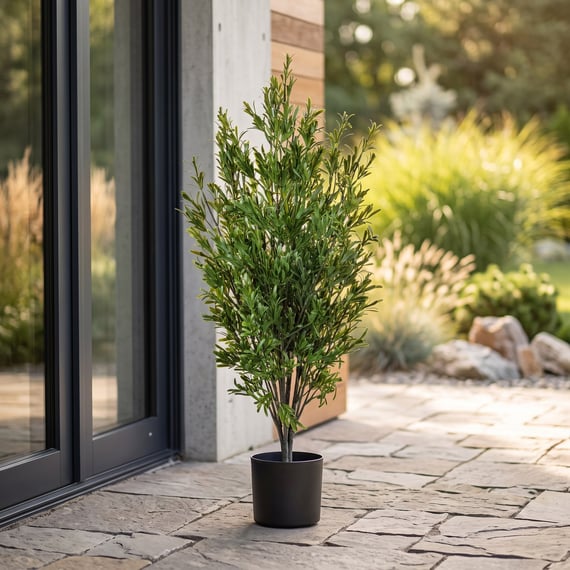 Artificial Rosemary with Berries 74cm UV Resistant