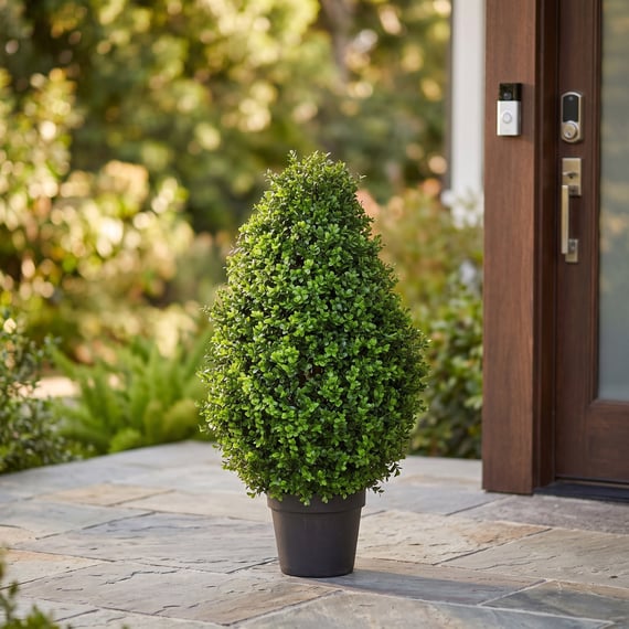 Artificial Topiary New Buxus Tower 60cm UV Resistant