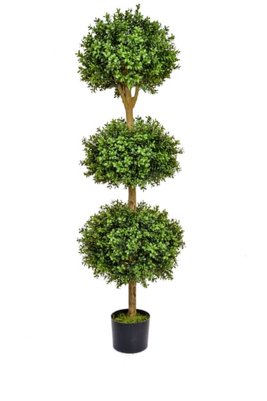 Artificial Topiary New Buxus Triple Ball 150cm UV Resistant alternative view