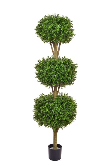 Artificial Topiary New Buxus Triple Ball 150cm UV Resistant alternative view