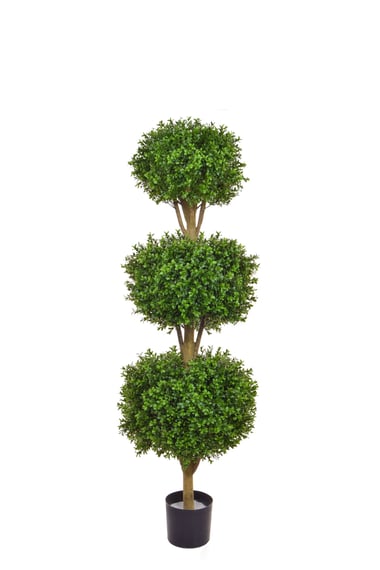 Artificial Topiary New Buxus Triple Ball 150cm UV Resistant