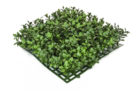 Artificial Topiary Mat Buxus Top 25x25cm Square Fire Retardant UV Resistant