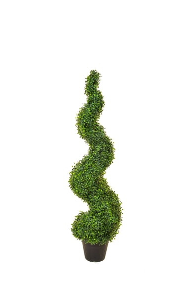 Artificial Topiary Boxwood Spiral 120cm UV Resistant