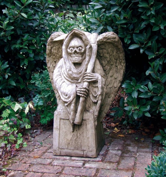 Macabre Stone Garden Statue