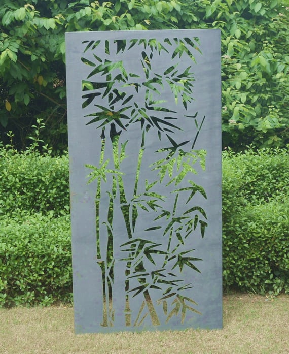 Bamboo Steel Decorative Garden Screen 1.8m