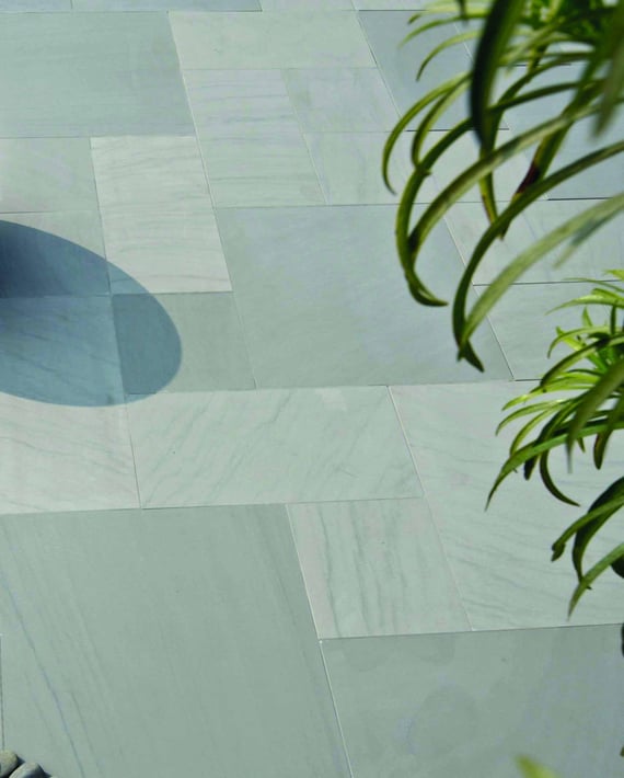 Silver Grey 11.52m Smooth Sandstone Garden Patio Kit
