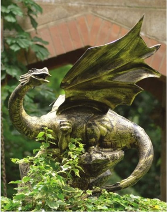 Small Dragon Metal Garden Ornament