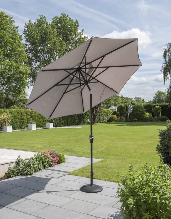Garden Must Haves Elizabeth 3m Garden Parasol Taupe