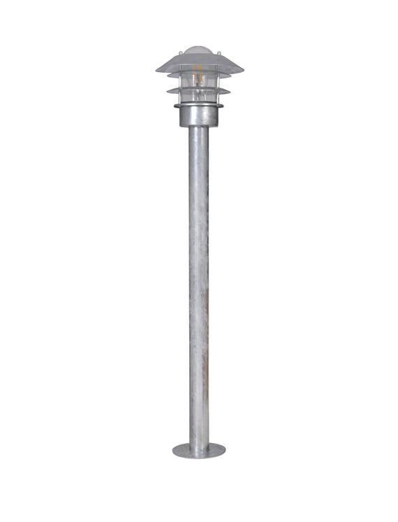 Towans Tall Garden Path Light in Silver