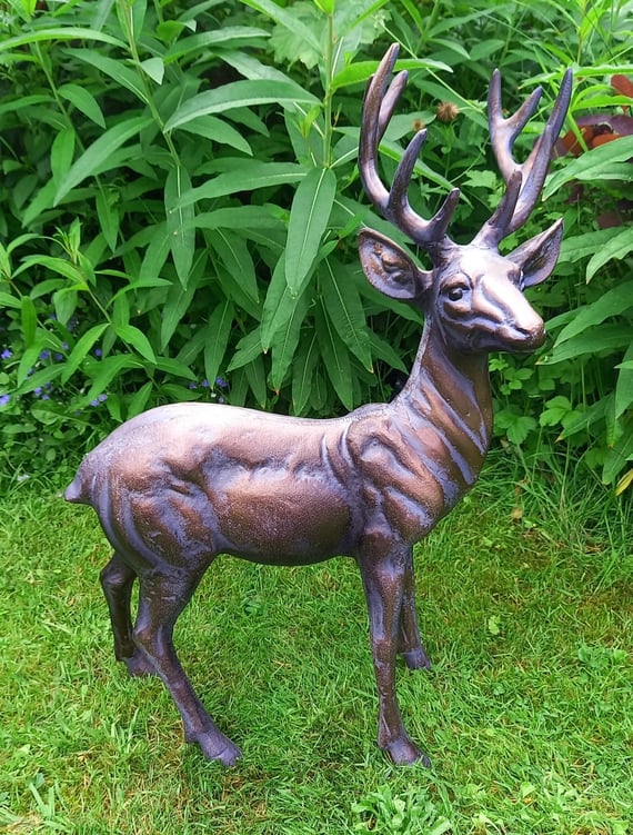 Stag Buck Garden Sculpture Ornament Small