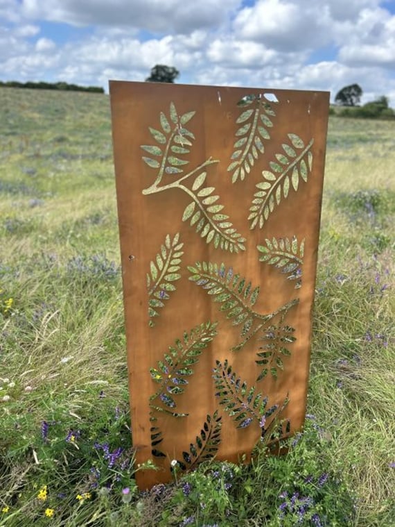 Fern Steel Decorative Garden Screen 1.8m