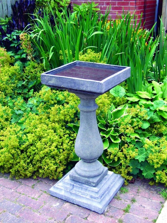 Large Baluster Stone Birdbath