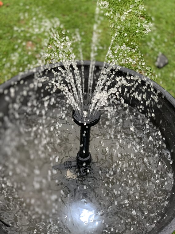 1000 Litres Per Hour Garden Water Feature Pump with Spot Light