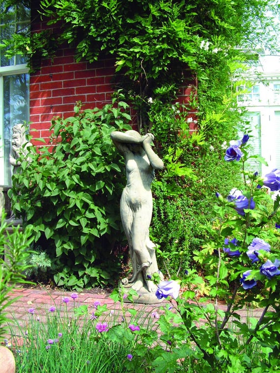 Shy Maiden Garden Statue