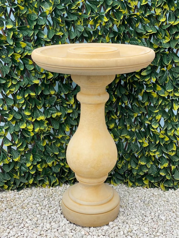 Fosse Birdbath in Sandstone