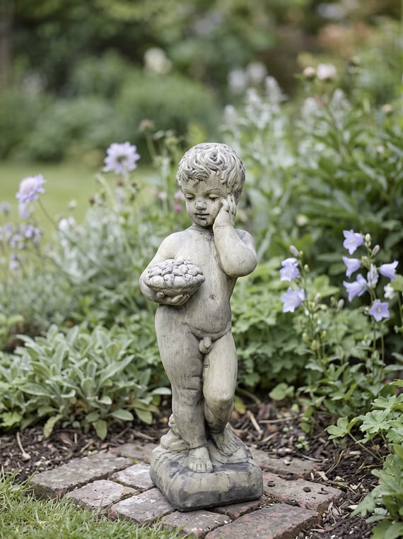 Gemini Boy Garden Statue