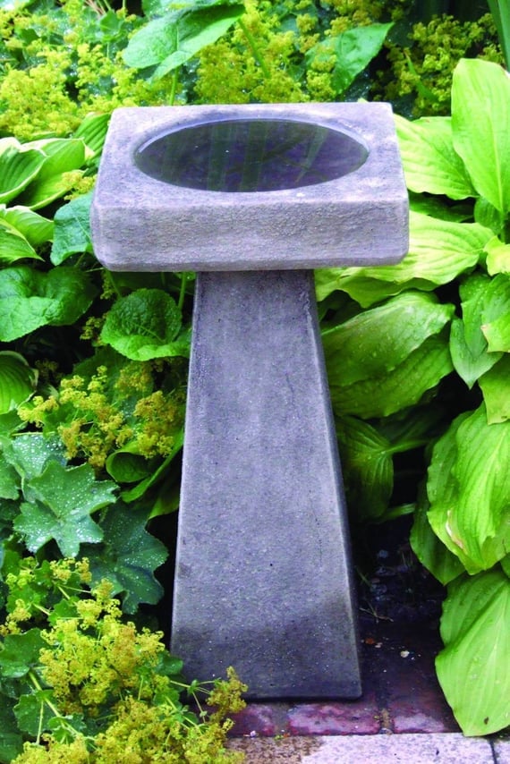 Simple Stone Birdbath