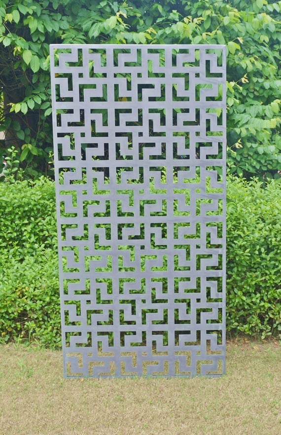 Mosaic Steel Decorative Garden Screen 1.8m
