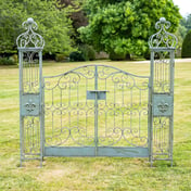 Vintage Antiqued Metal Garden Gates