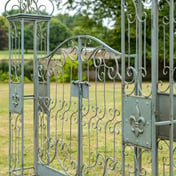 Vintage Antiqued Metal Garden Gates