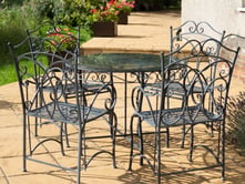 Heritage 5 Piece Metal Garden Dining Set