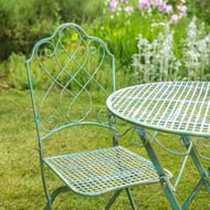 Abbotsbury Green Metal Garden Bistro Set