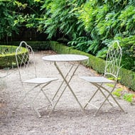 Abbotsbury Cream Metal Bistro Set