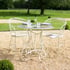 Blaydon Metal Bistro Set with Glass Table Top