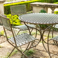 Bosbury Antiqued 5 Piece Metal Bistro Set