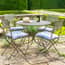 Bosbury Antiqued Blue Metal Bistro Set