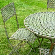 Bosbury Antiqued Metal Bistro Set Chair