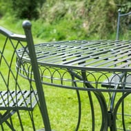 Hampton Grey Metal Bistro Set