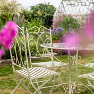 Heritage Garden Dining Set with Glass Table