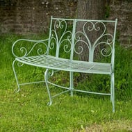 Hawkeshead Curved Metal Bench