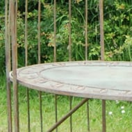 Bowed Arch Metal Arbour Bench