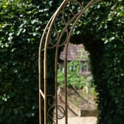 Antiqued Rust Gothic Metal Garden Arch