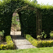 Rusted Gothic Metal Garden Archway