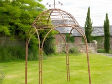 Honeybee Rustic Metal Garden Gazebo