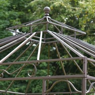 Vienne Brown Metal Garden Gazebo