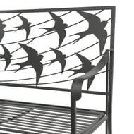 Swallow Metal Garden Bench