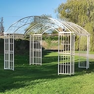 Avignon Cream Metal Garden Gazebo