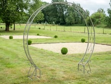 Lunar Sage Green Metal Garden Arch