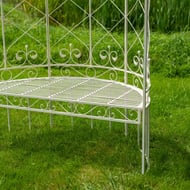 Cinderford Metal Garden Arbour with Seat