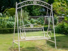 Cinderford Cream Metal Swing Seat