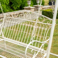 Cinderford Metal Swing Seat in Cream