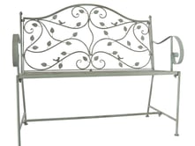 Woodlands Green Metal Garden Bench