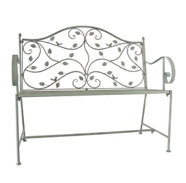 Woodlands Green Metal Garden Bench