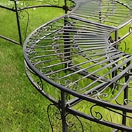 Vintage Iron Curved Garden Benches